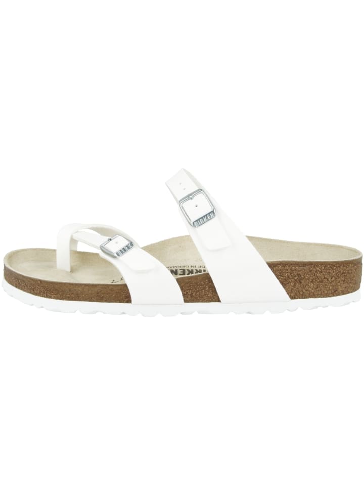 Birkenstock Pantolette Mayari Birko-Flor normal in weiss günstig kaufen