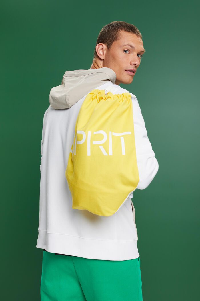 Nylon-Hoodie in abgenähtem Design