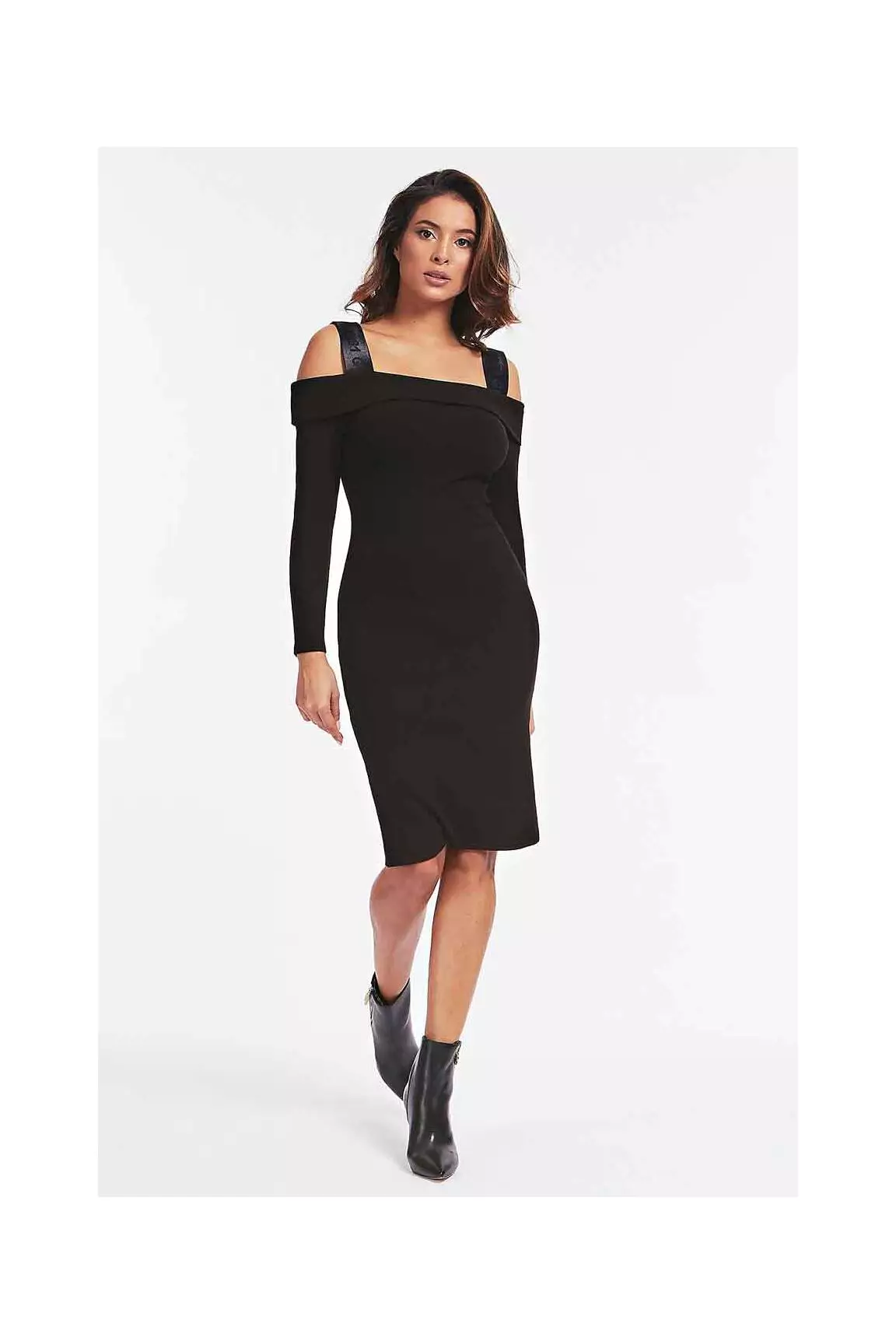 Guess Robes Mi Longues Femme couleur noir