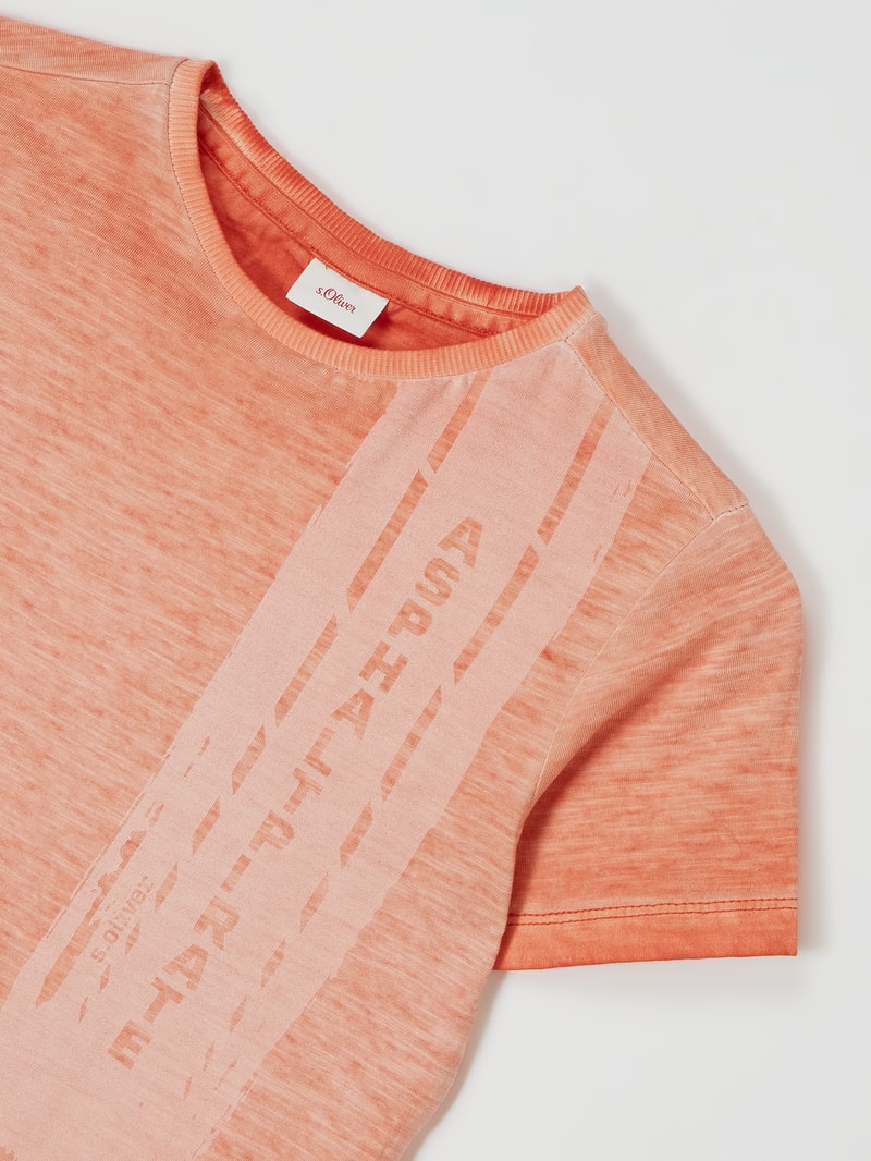 T-Shirt aus Baumwolle in orange