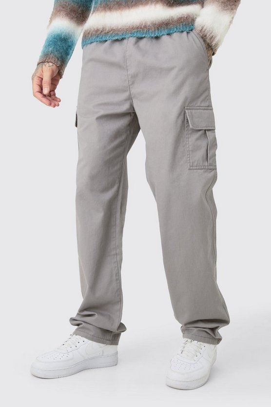 Tall Twill Cargo-Hose mit geradem Bein