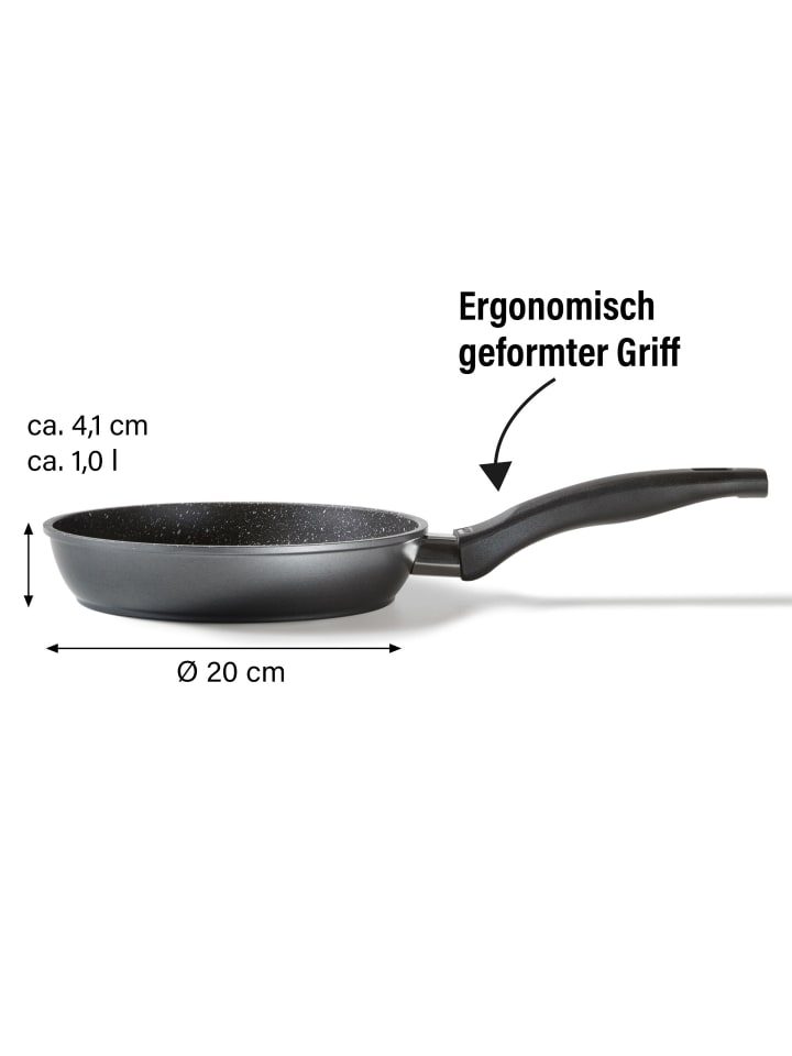 Stoneline Bratpfanne | ohne Deckel in Anthrazit | 20cm günstig kaufen Ø 20 cm