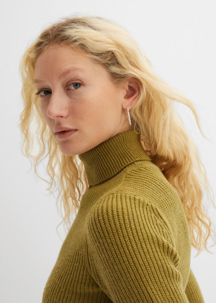 Rollkragenpullover, eng anliegend