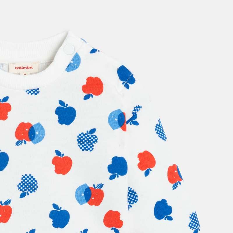 Sweat bébé garçon à motifs fruités beige Catimini