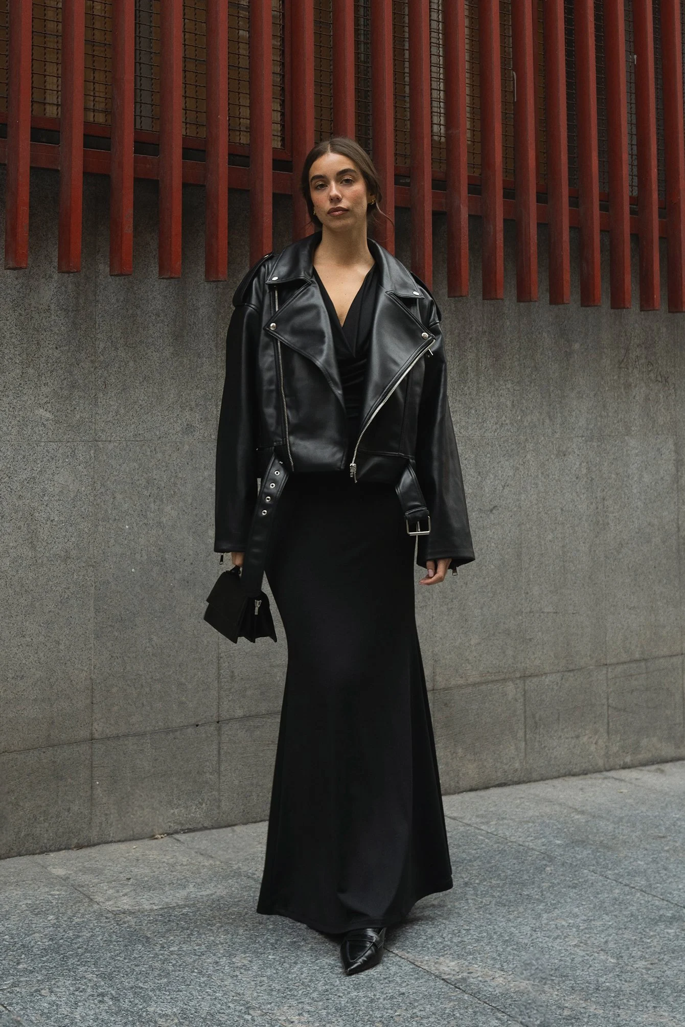 Drapiertes Maxikleid