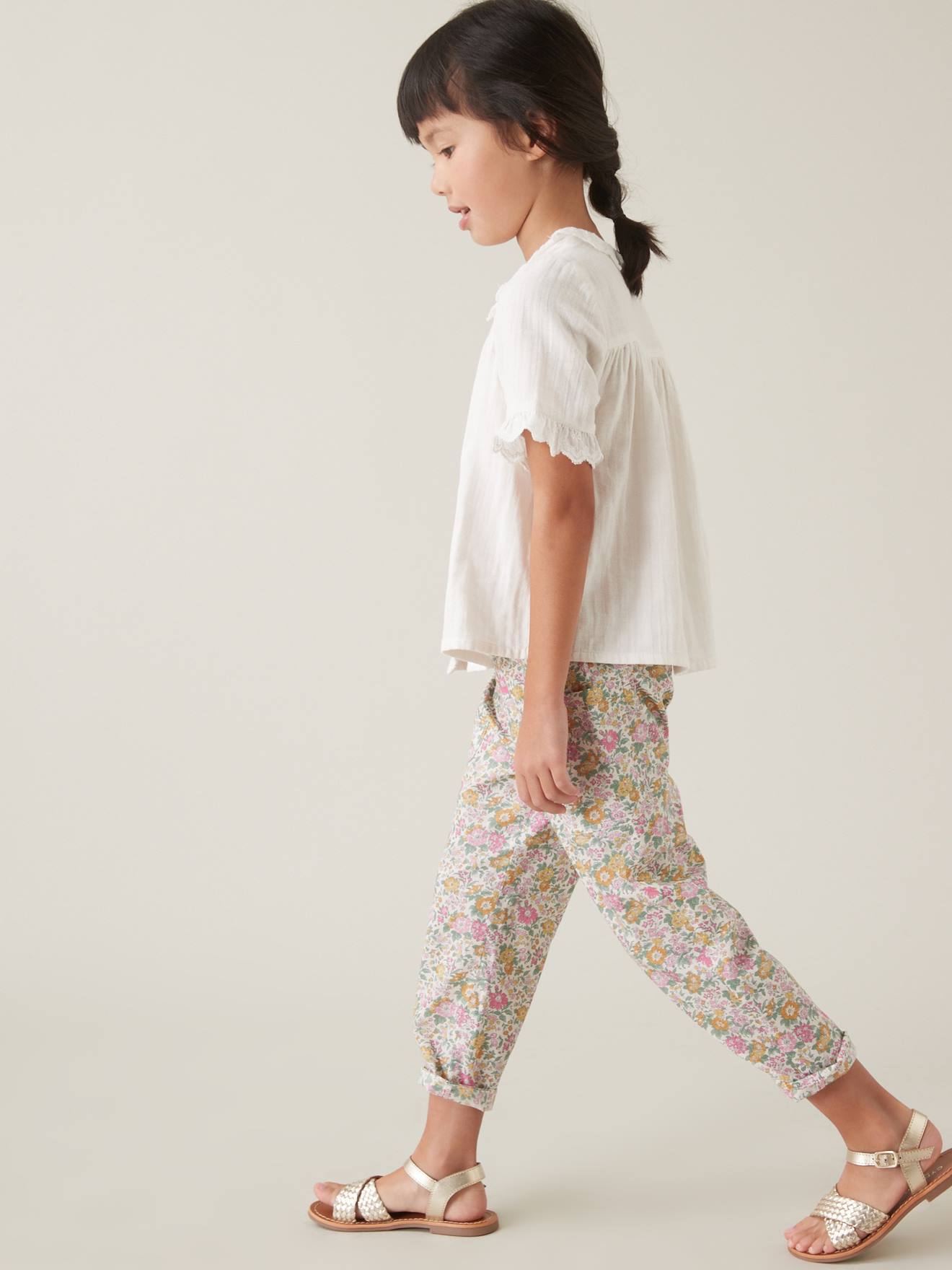 Cyrillus Mädchen Bluse mit Lochstickereien CYRILLUS - rosa