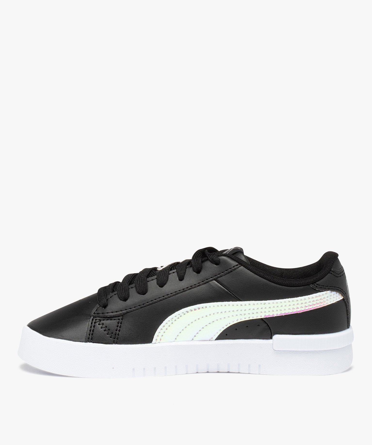 Baskets fille unies à lacets détails irisés – Puma Jada noir | GEMO