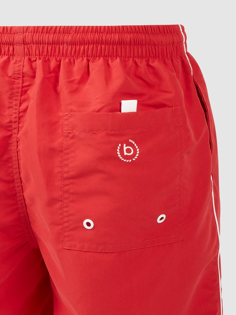 Badehose mit Logo in rot