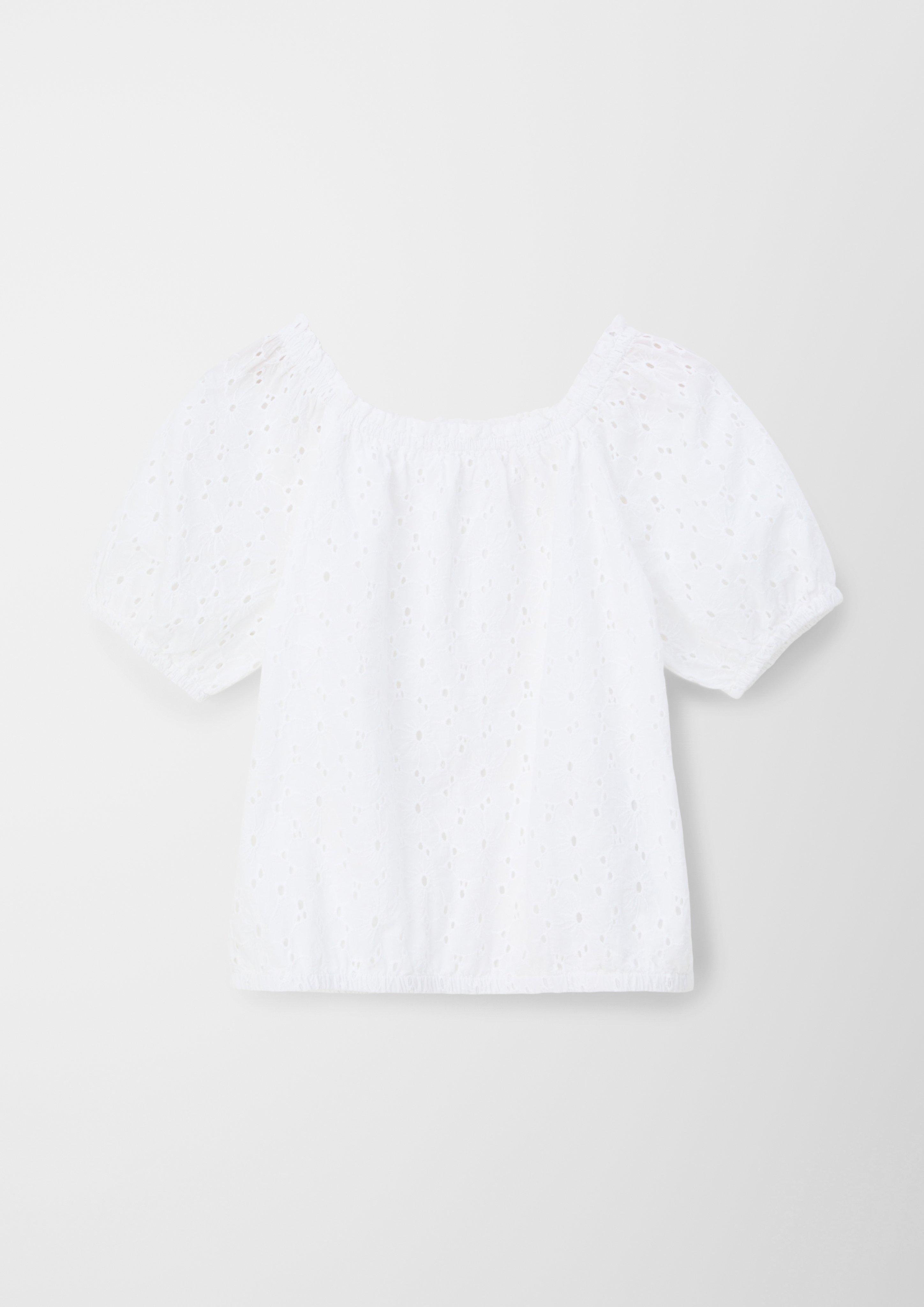 Bluse aus Broderie Anglaise  2130419-0100