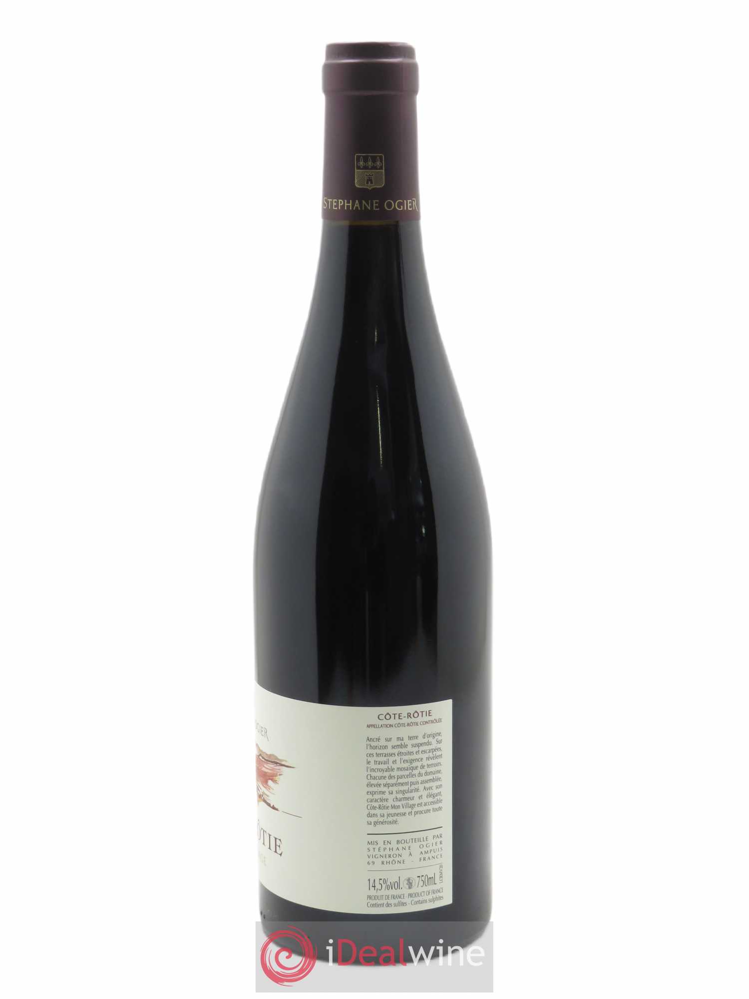 Côte-Rôtie Mon Village Michel et Stéphane Ogier  2020 - Lot de 1 Bouteille