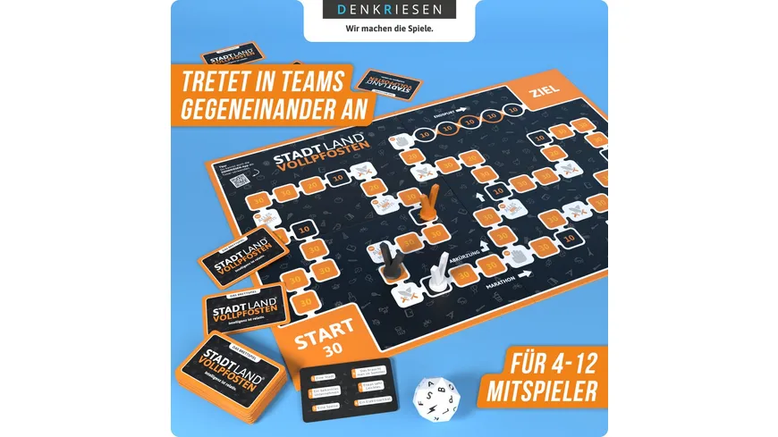 Denkriesen - STADT LAND VOLLPFOSTEN® – Brettspiel - 