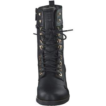 Mustang Schnürstiefelette in schwarz