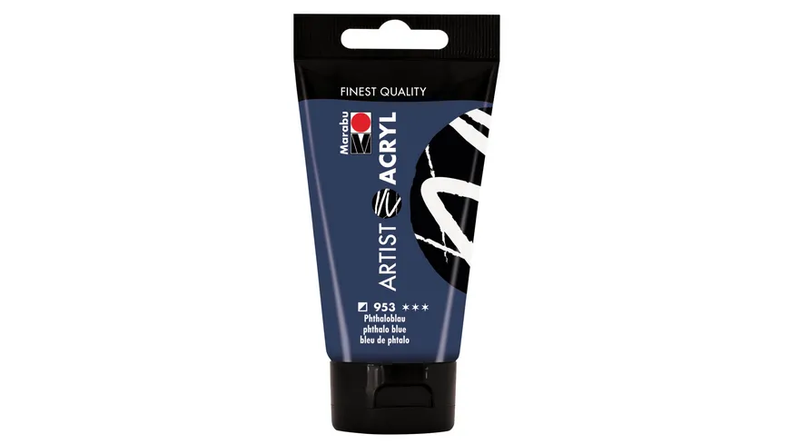 Marabu Artist Acryl, Phthaloblau 953, 75 ml 75 ml