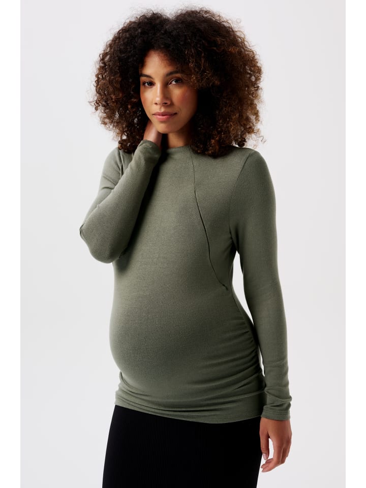 Noppies Still-Shirt Rosa in Olive günstig kaufen