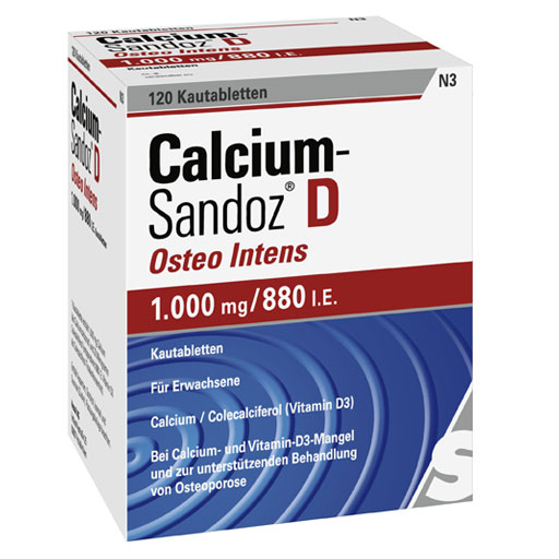CALCIUM SANDOZ D Osteo intens Kautabletten  120 St  Kautabletten
