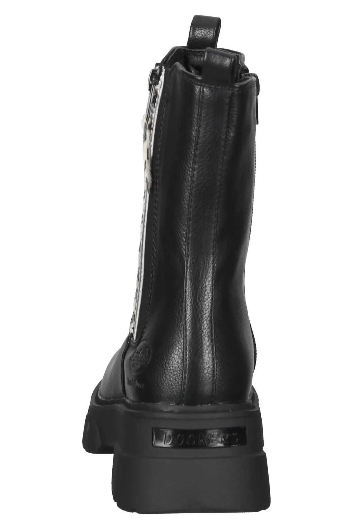 Dockers  Stiefelette - Schwarz - Blockabsatz