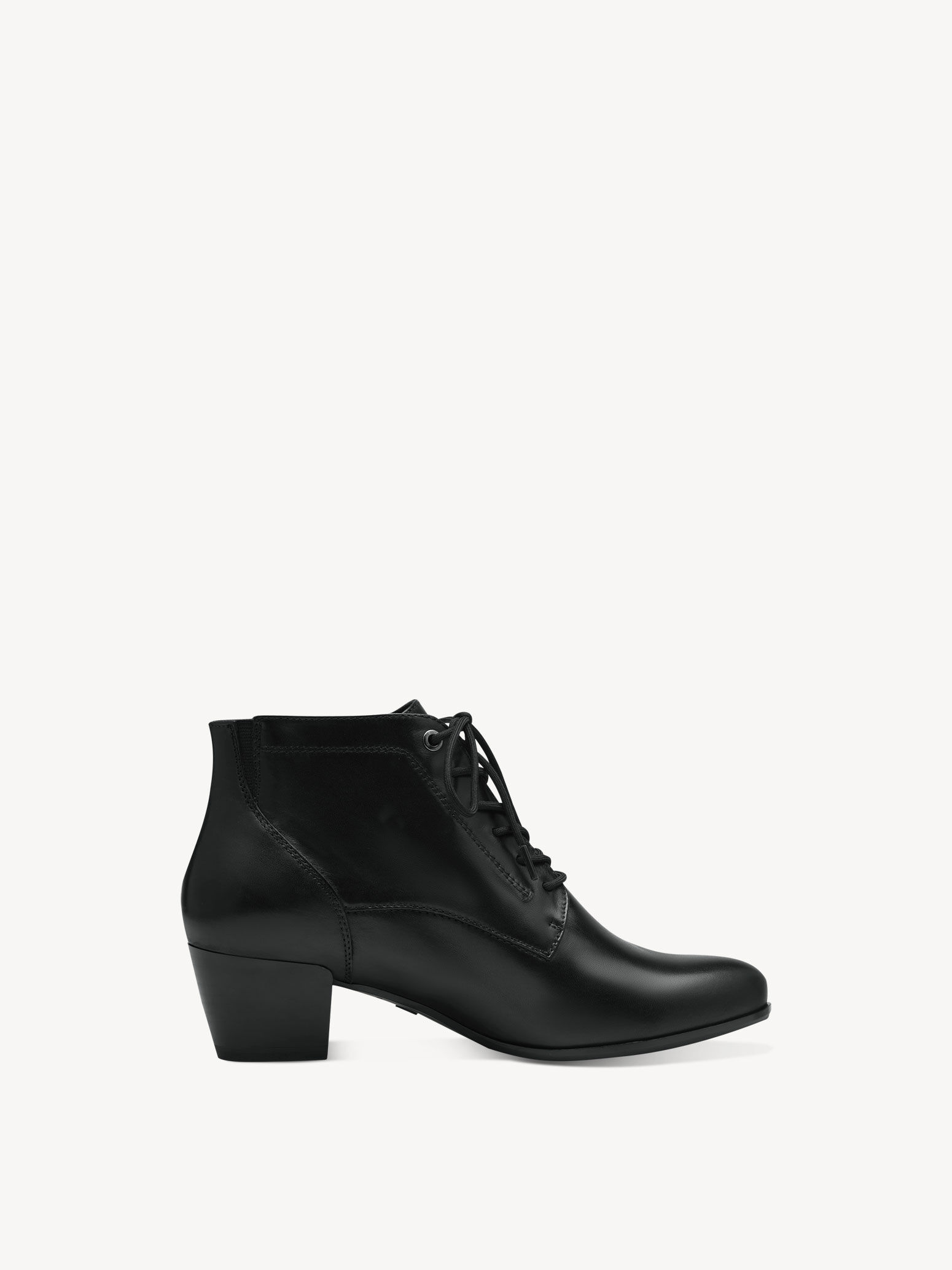 Bottine en cuir - noir
