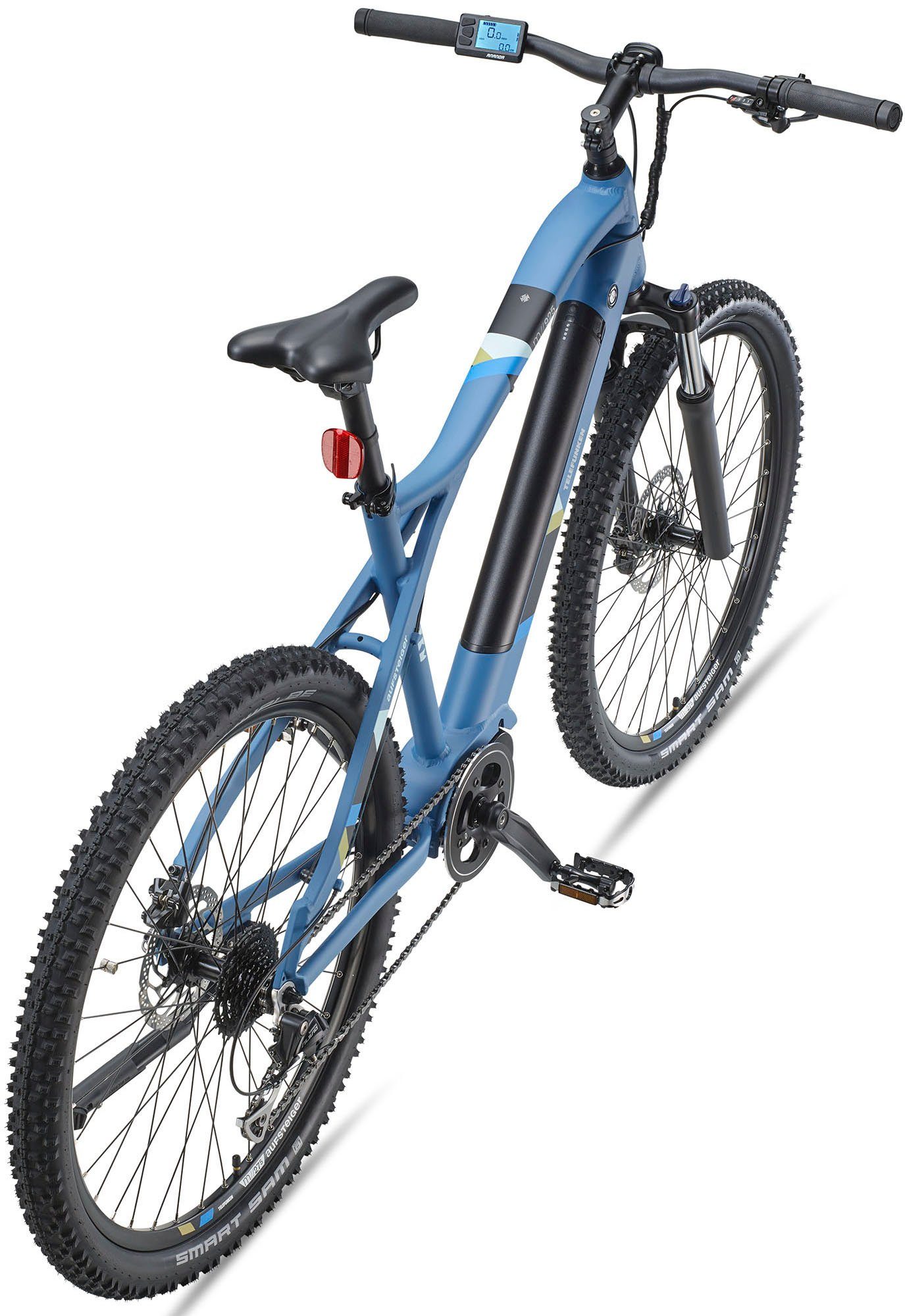 Telefunken E-Bike Aufsteiger M925, 8 Gang Shimano Acera Schaltwerk, Kettenschaltung, Mittelmotor, 504 Wh Akku