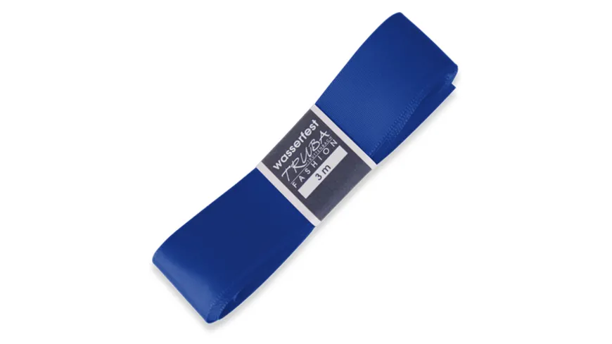 TRUBA Seidenband mit Webkante blau 3 m