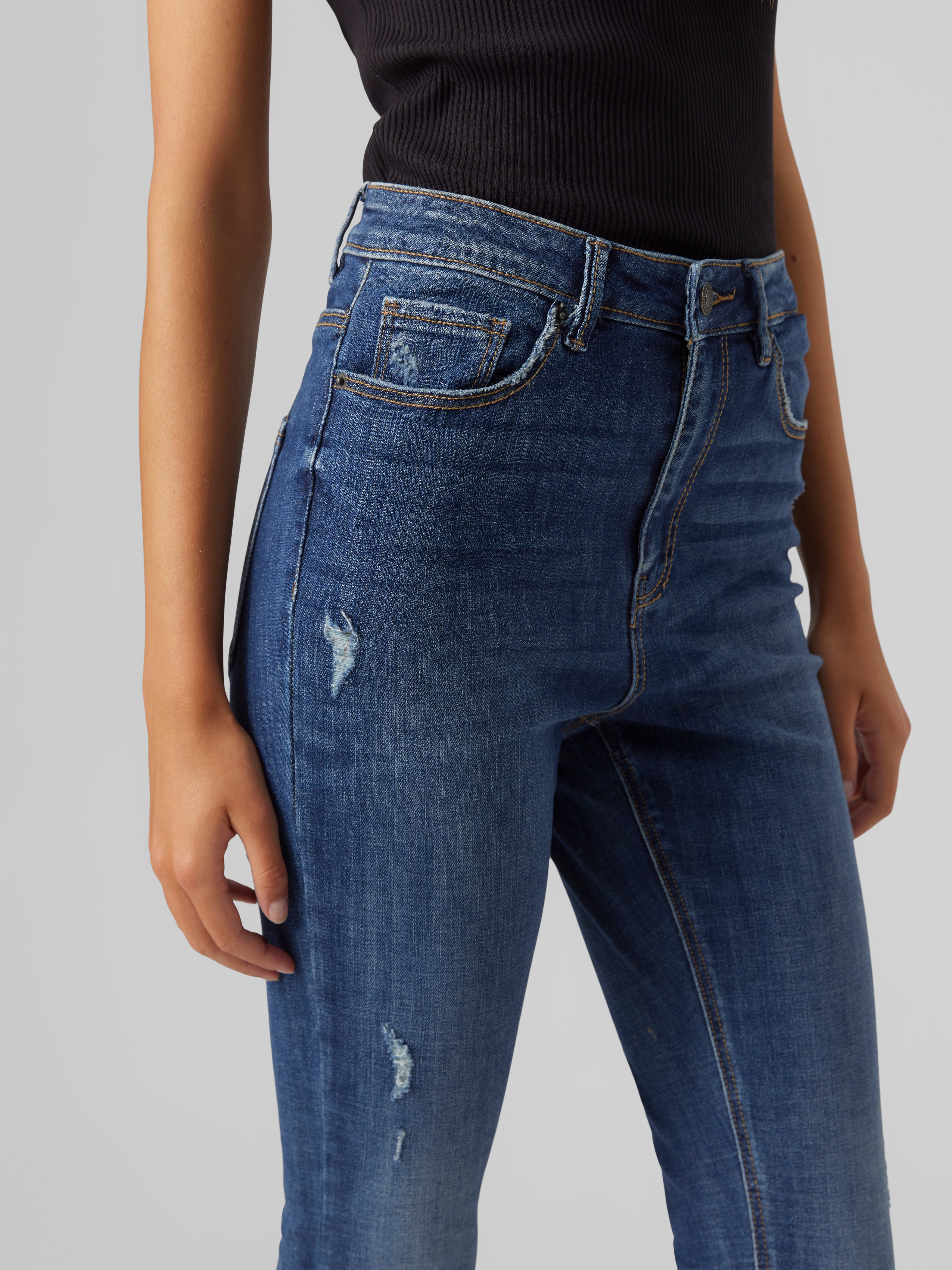 VMSOPHIA Hohe Taille Skinny Fit Jeans