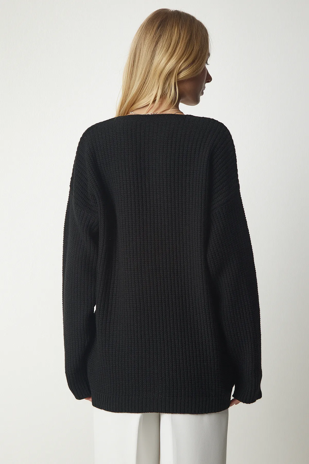 Happiness İstanbul  Strickjacke - Schwarz - Regular Fit