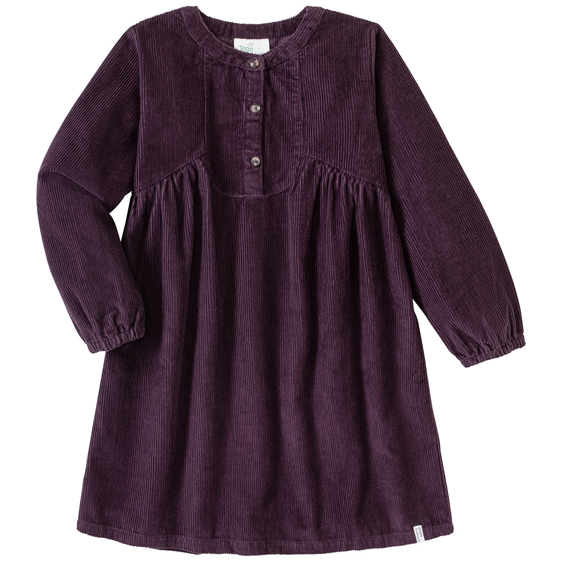Mädchen Cordkleid mit Knopfleiste