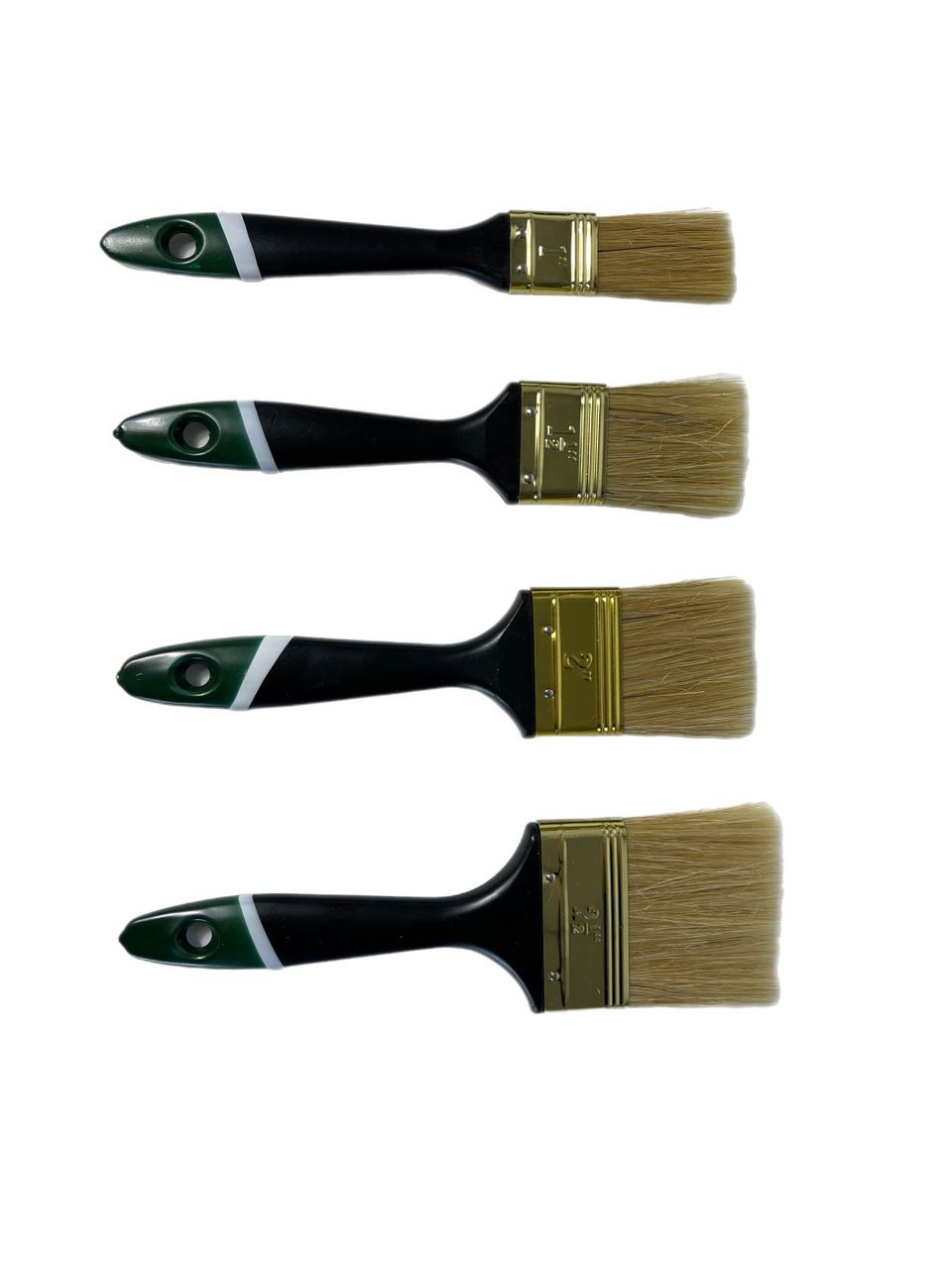 Vago-Tools Malerpinsel Lasur Pinsel 24 tlg Set Flachpinsel 25/38/50/63 mm je 6