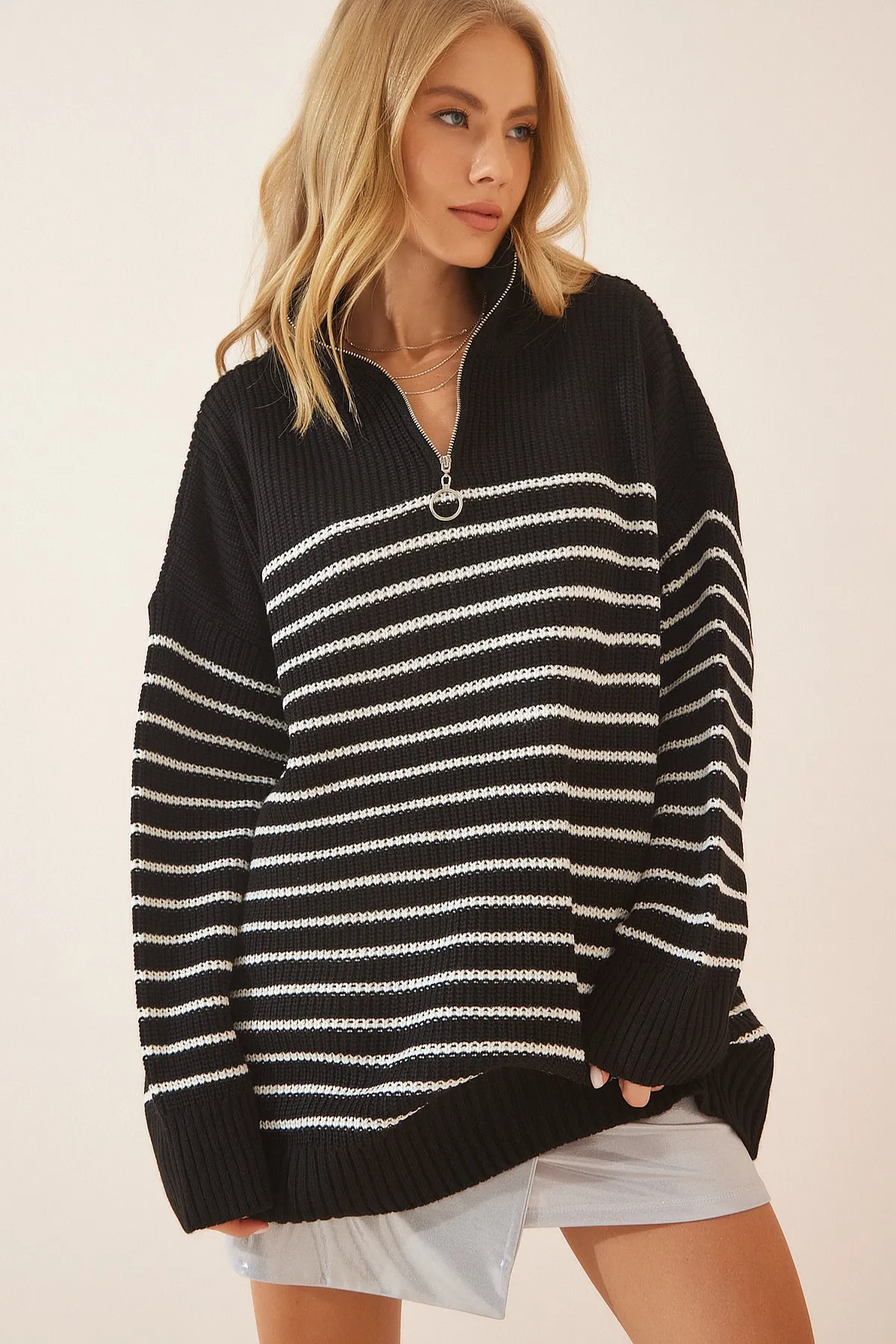 Happiness İstanbul  Pullover - Schwarz - Regular Fit