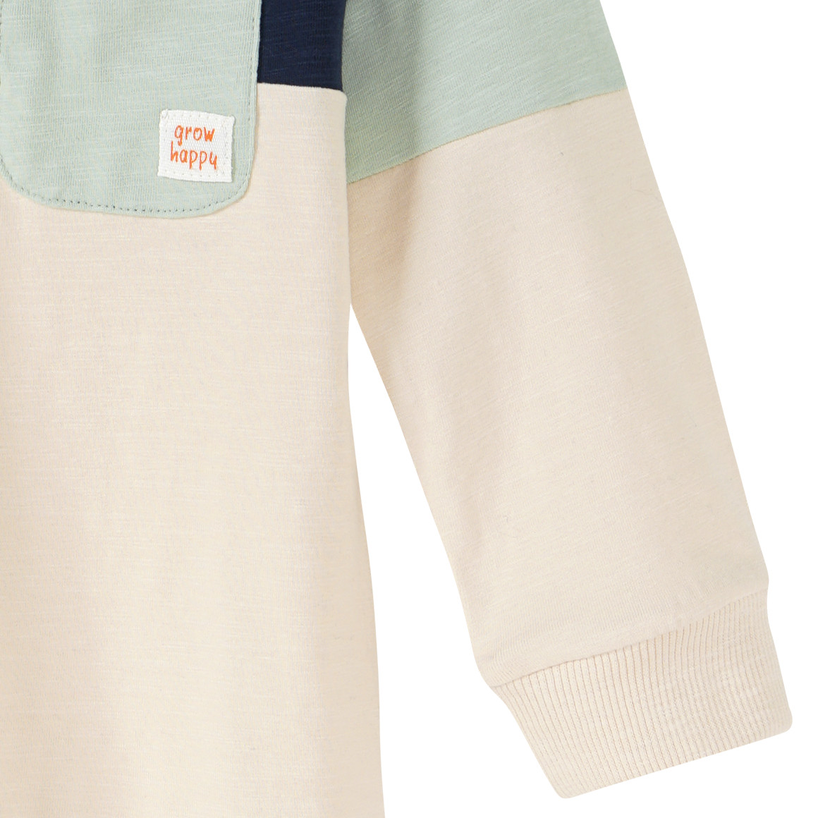 Jungen Langarmshirt mit Farbteilern