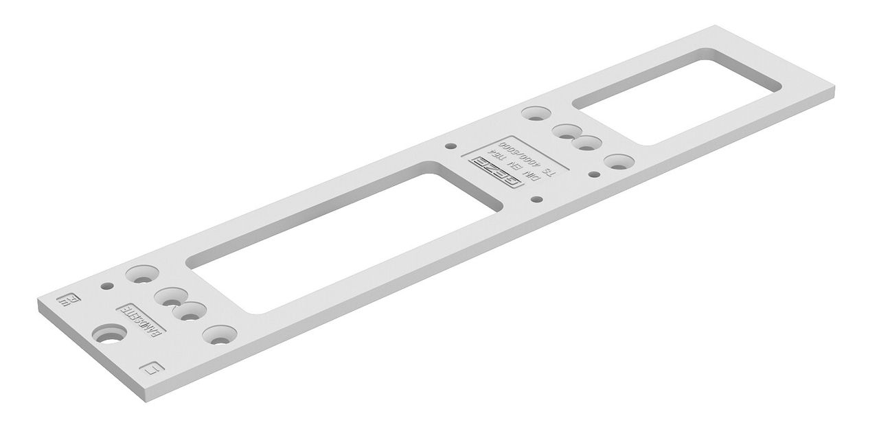 GEZE Montageplatte weiß - für Türschließer TS4000/TS5000