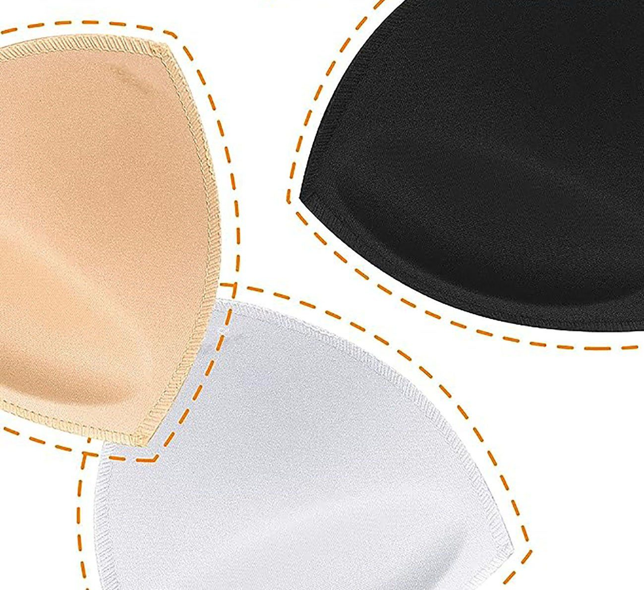 CTGtree BH-Einlagen 5 Paar BH Einlagen Bra Pads herausnehmbaren Sport BH