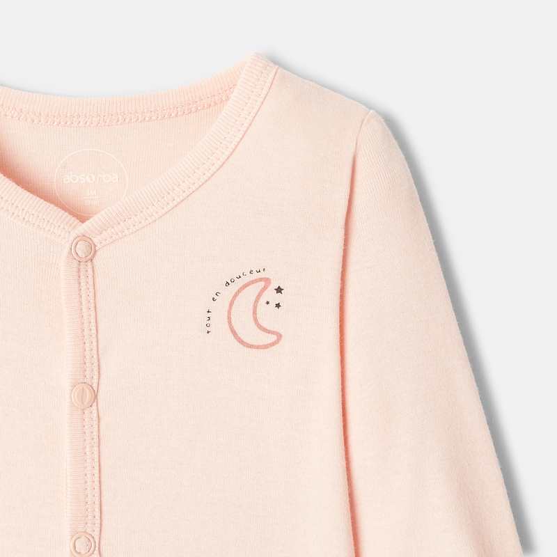 Dors-bien en coton bio rose naissance Absorba