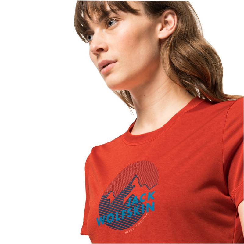 Jack Wolfskin HIKING S/S GRAPHIC T W Funktionsshirt Damen