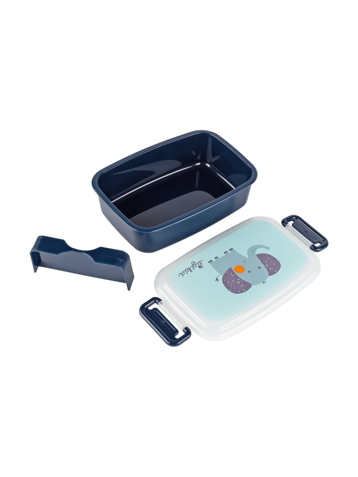 Sigikid Kindergarten-Set Trinkflasche & Brotdose in Blau Elefant günstig kaufen onesize