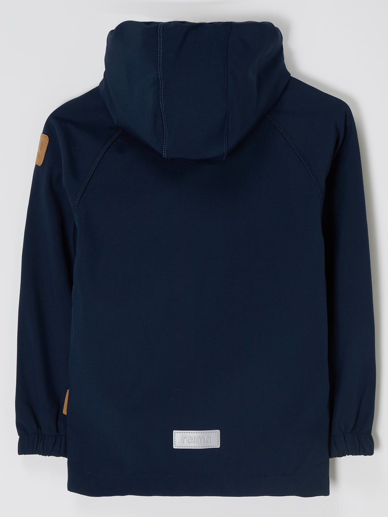 Softshell-Jacke mit abnehmbarer Kapuze Modell 'Vantti' - wasserabweisend in marineblau