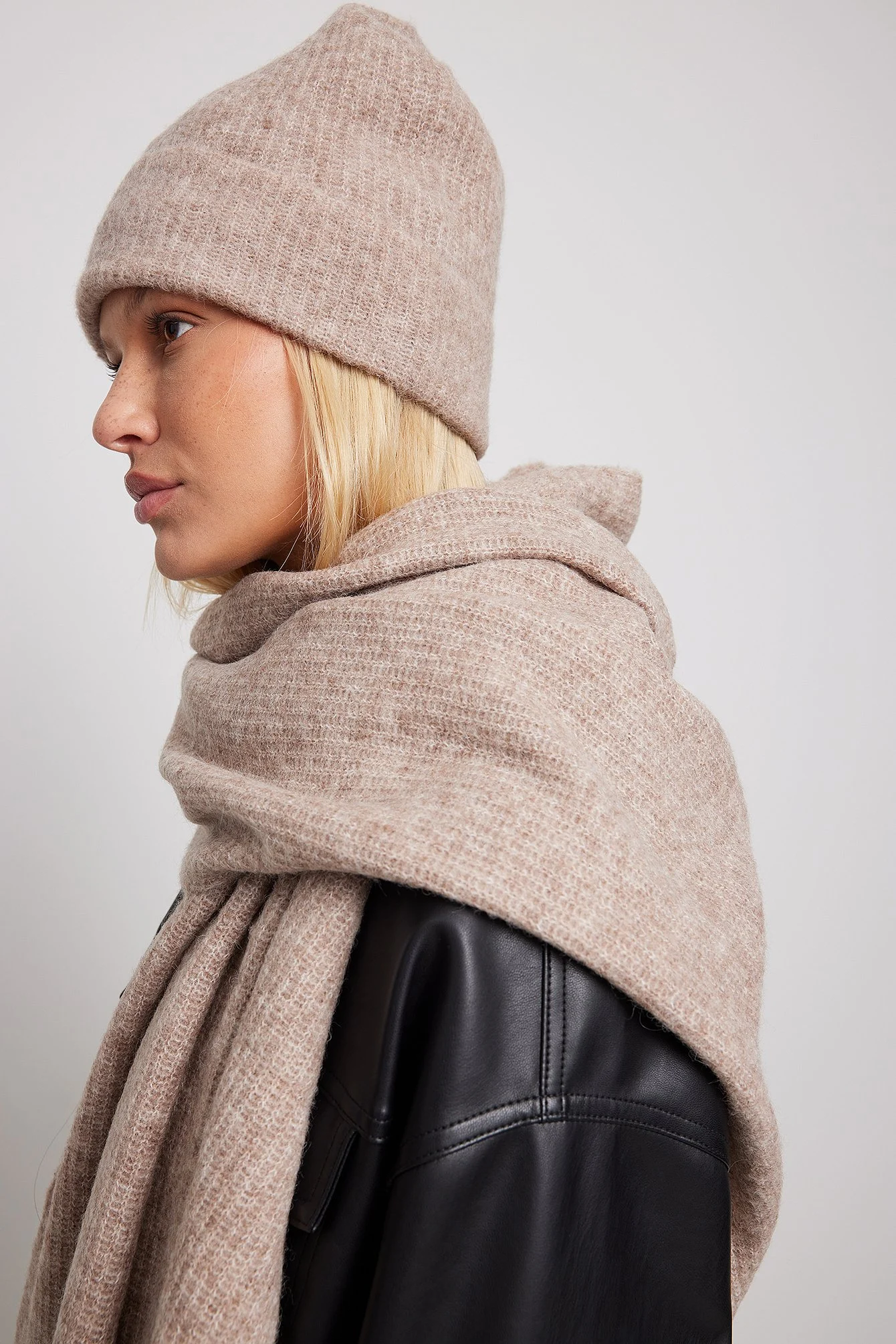Alpaca-Mischung beanie-Mütze