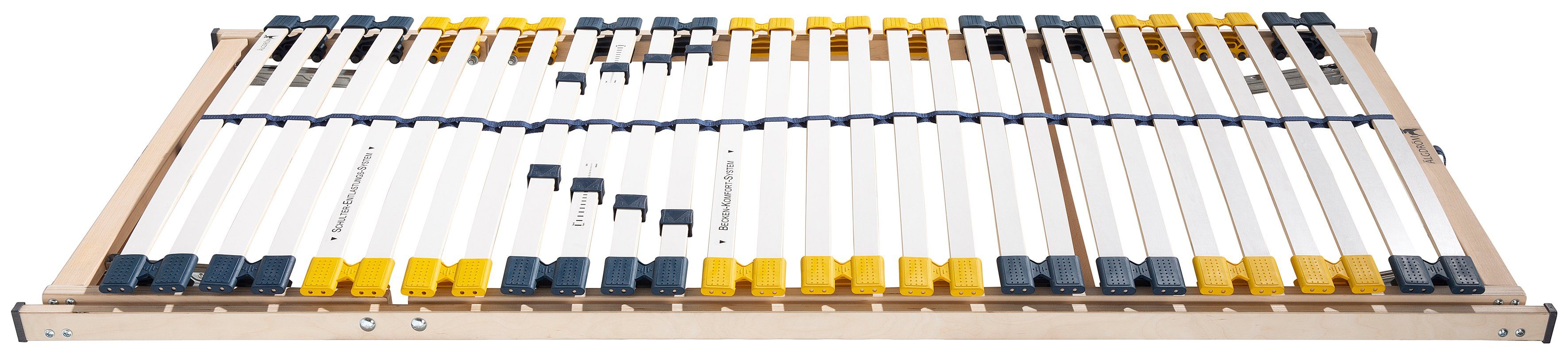 Lattenrost Storsjön, Älgdröm, Kopfteil manuell verstellbar, Fußteil manuell verstellbar, Lattenrost in 90x200 cm und weiteren Größen, komfortabler Lattenrost
