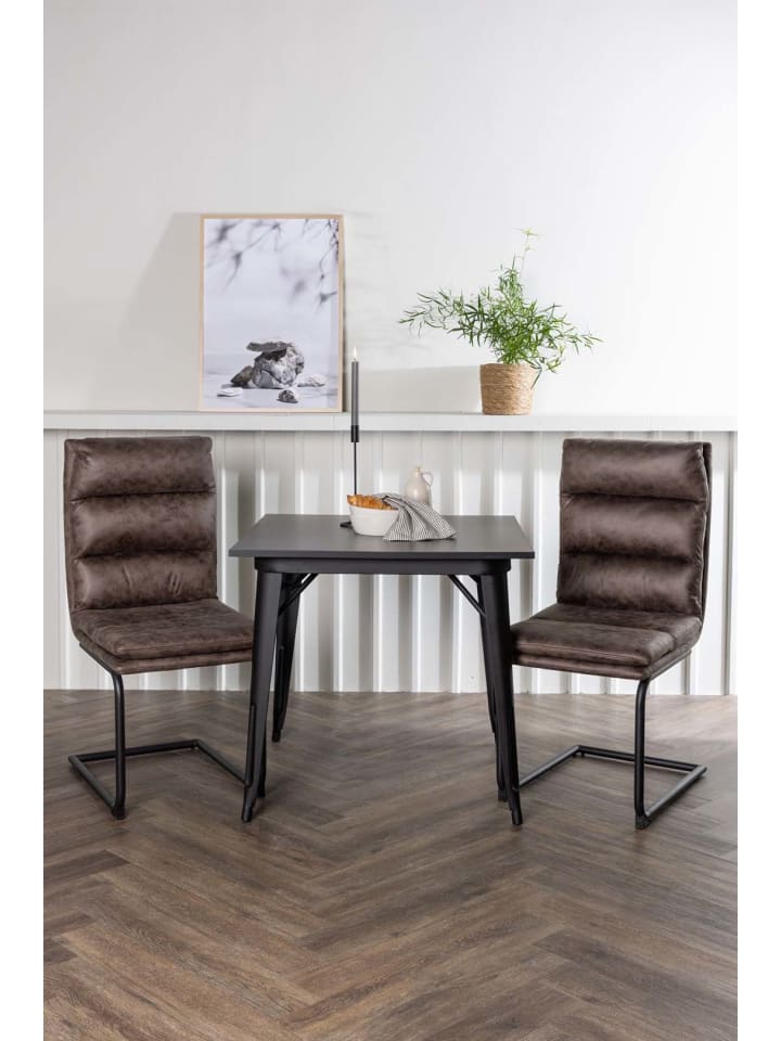 ebuy24 Essgruppe Tempe 45 (3-teilig) Schwarz 80 x 80 cm günstig kaufen onesize