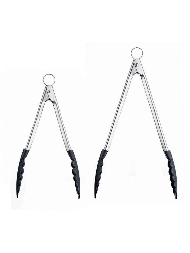 Cuisipro Küchenzange in Silber/ Schwarz - (L)24 cm günstig kaufen onesize