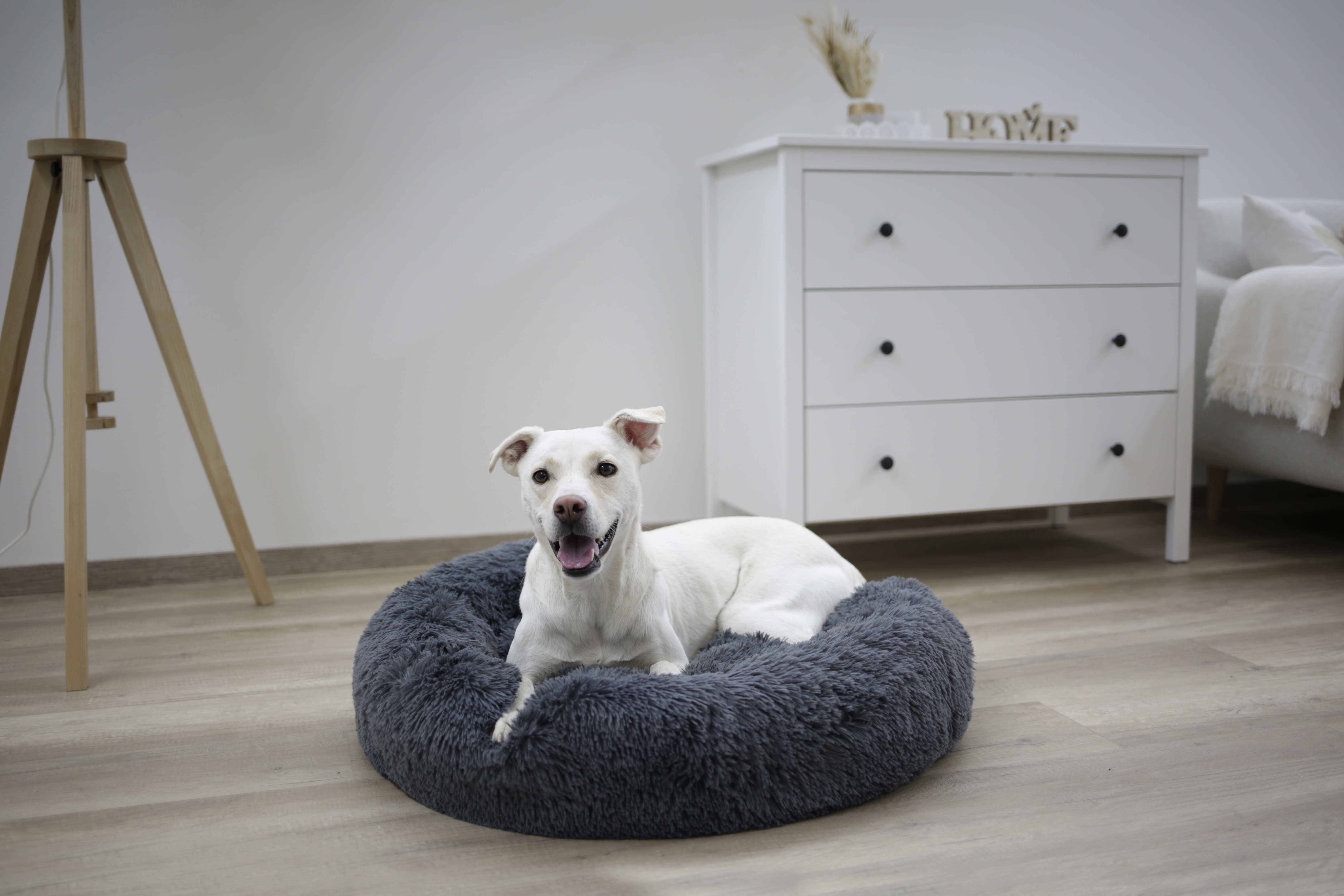 Kerbl Hundebetten Kerbl Kuschelbett Fluffy grau 76 cm