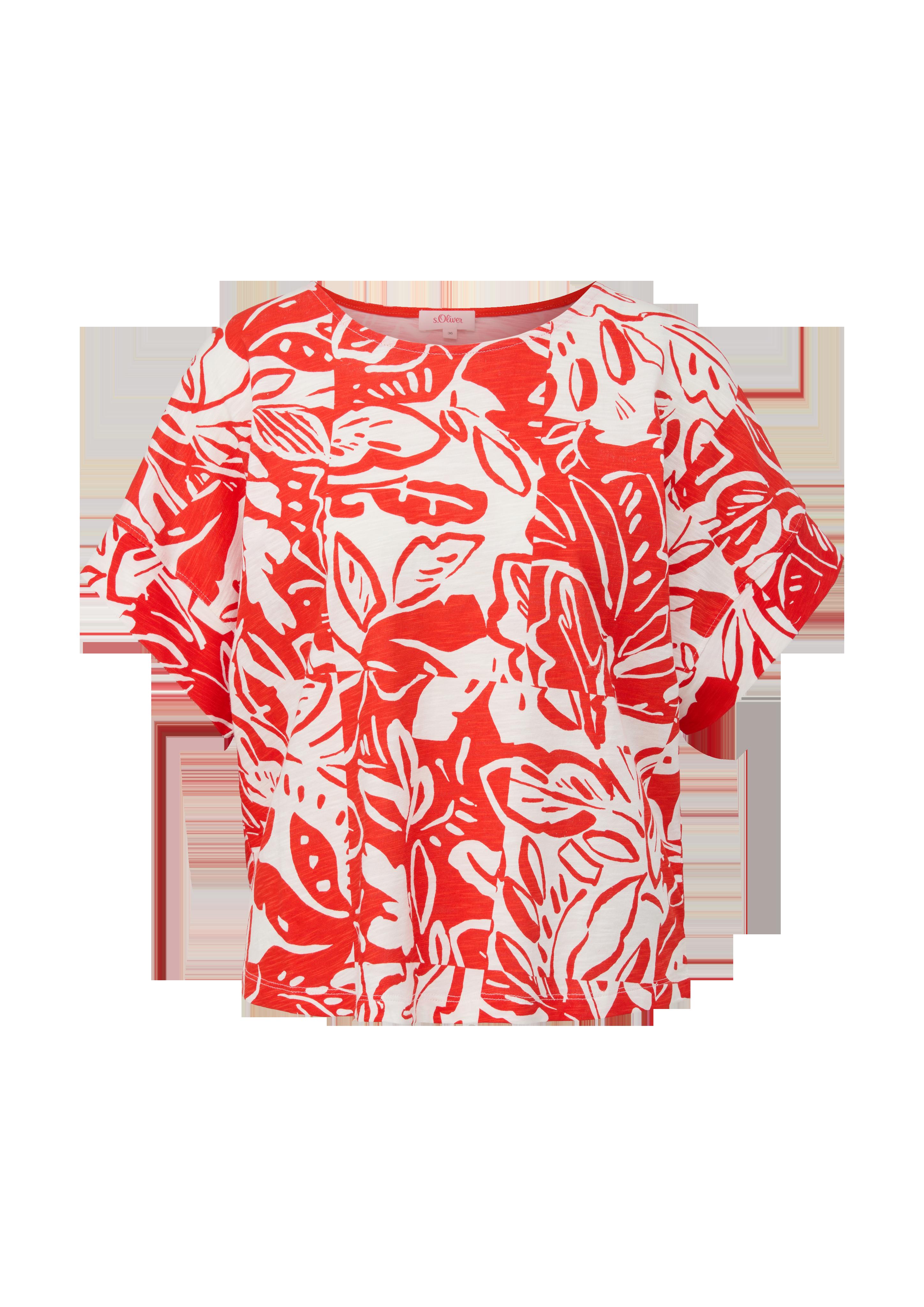 T-Shirt mit Flammgarnstruktur  2132293-25A0