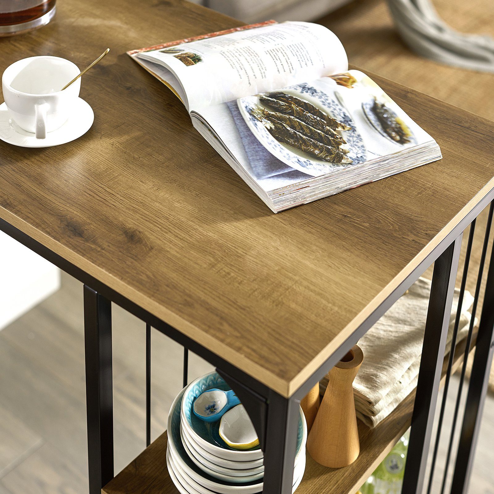 SoBuy Bartisch FWT84, Esstisch Balkontisch Küchentisch Bistrotisch Stehtisch Balkontisch