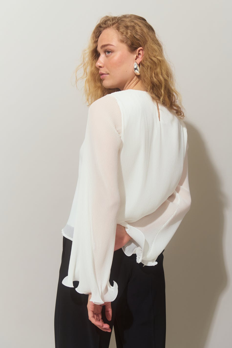 Pleated blouse