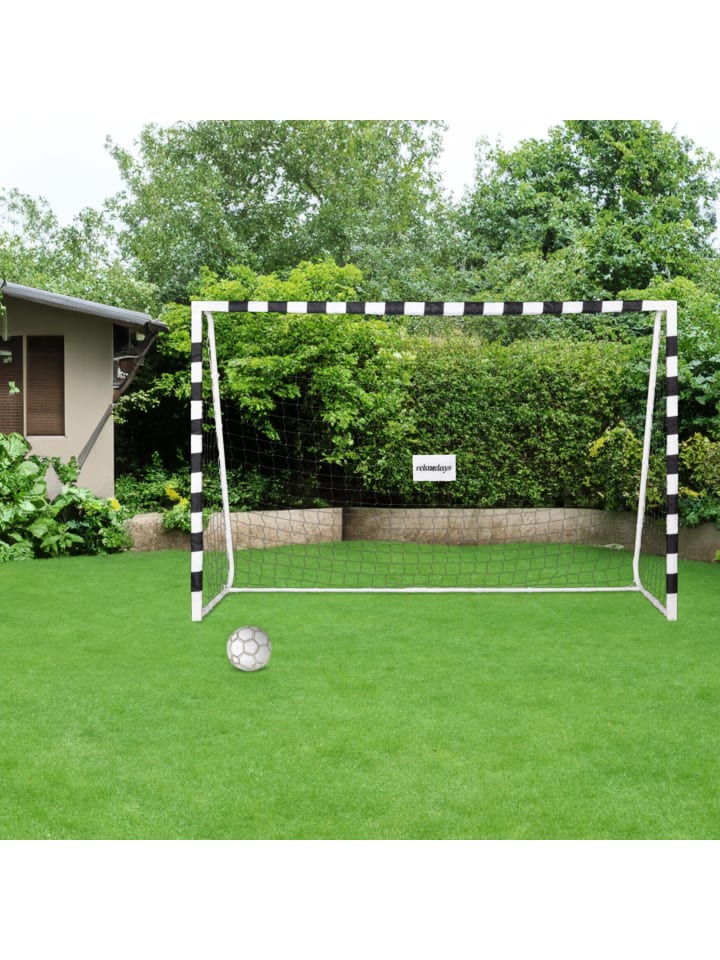 relaxdays Fußballtor in Weiß/ Schwarz - (B)300 x (H)200 x (T)90 cm günstig kaufen onesize