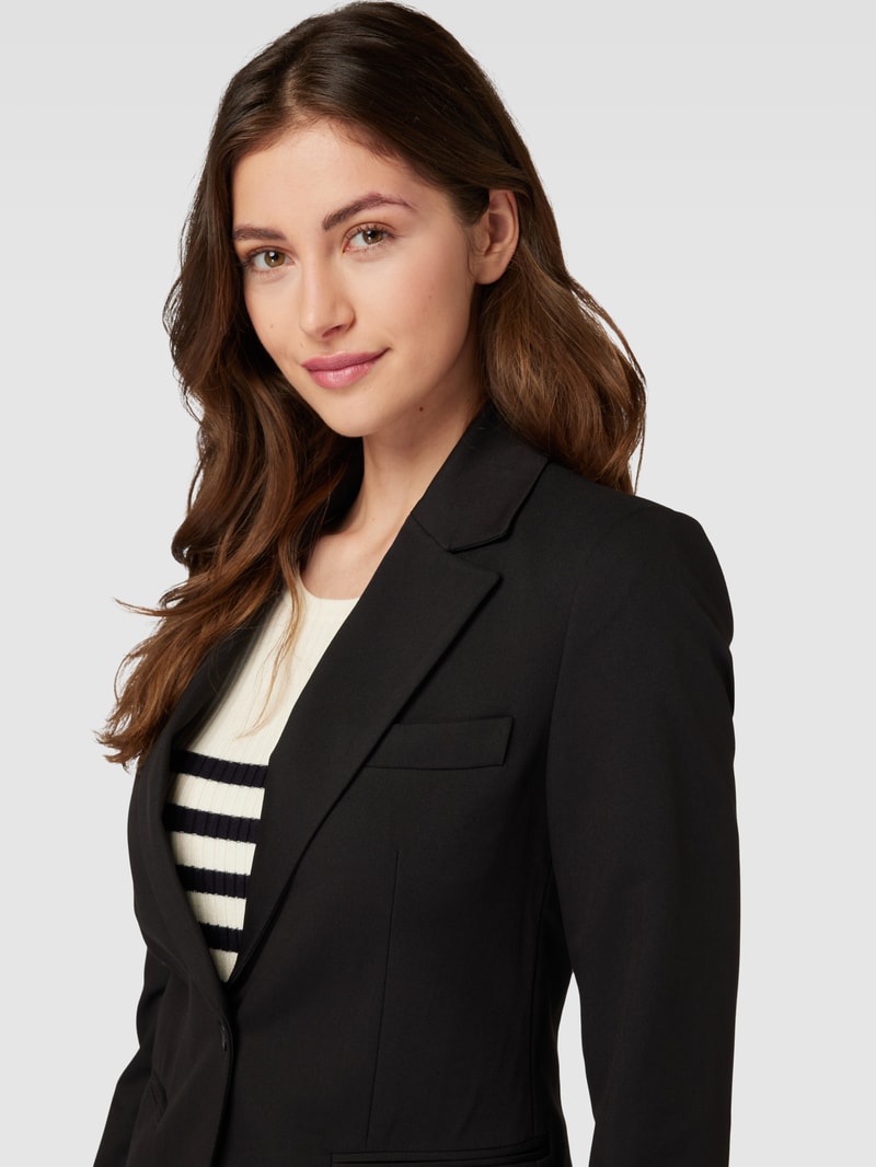 Blazer mit Reverskragen Modell 'BOREAL' in schwarz
