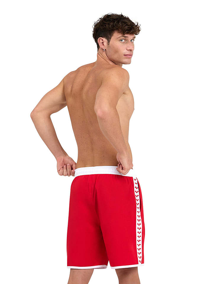Arena Badeshorts in Rot/ Weiß günstig kaufen
