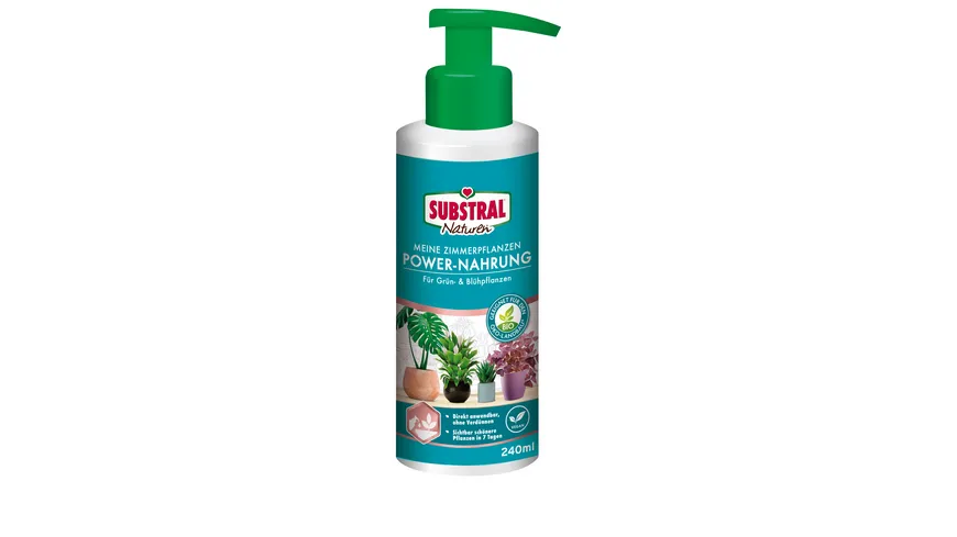Substral Naturen Meine Zimmerpflanzen Power-Nahrung für Grün- & Blühpflanzen 240 ml