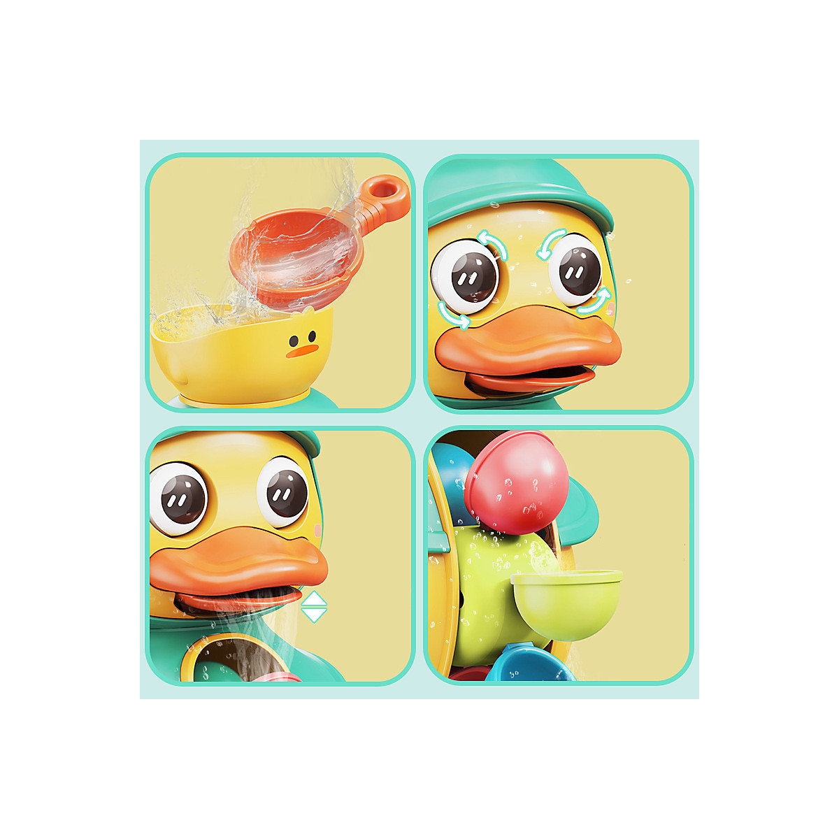 Baby-Badespielzeug Kleine gelbe Ente Badespielzeug