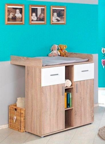 BMG Möbel Babymöbel-Set Maxim, (Set, 2-St., Bett + Wickelkommode), Bett + Wickelkommode