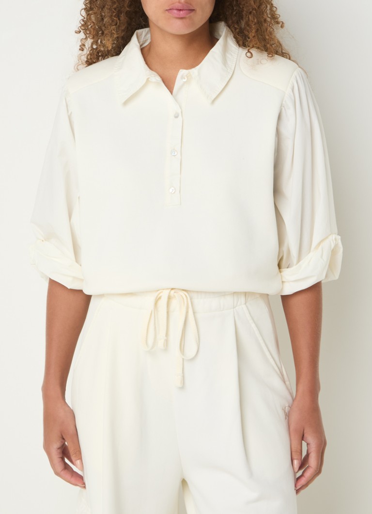 10DAYS Tunic in organic cotton blend with balloon sleeves